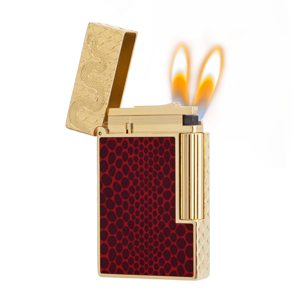 S.T. Dupont Ligne 2 Red Lacquered Lighter #187