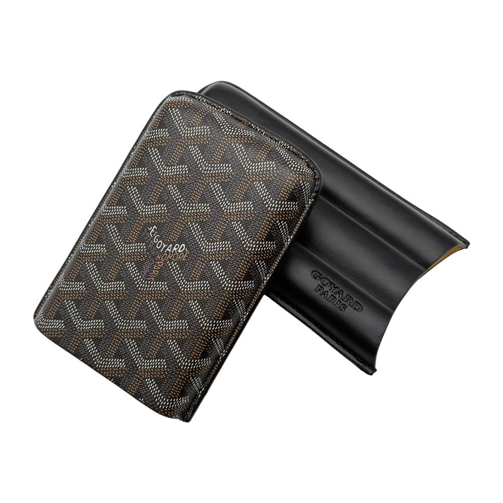 Goyard Luxury Cigar Case with Slot Holder