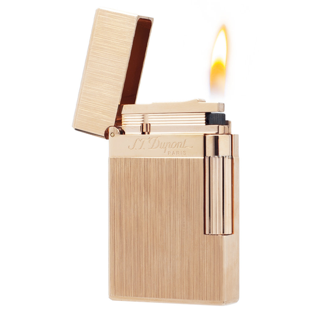 NEW Wide Brass Brushed S.T.Dupont Metal Lighter #113