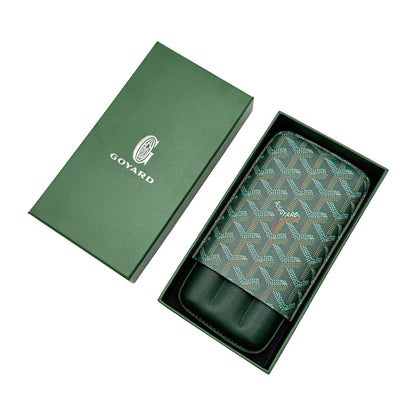 Goyard Luxury Cigar Case with Slot Holder
