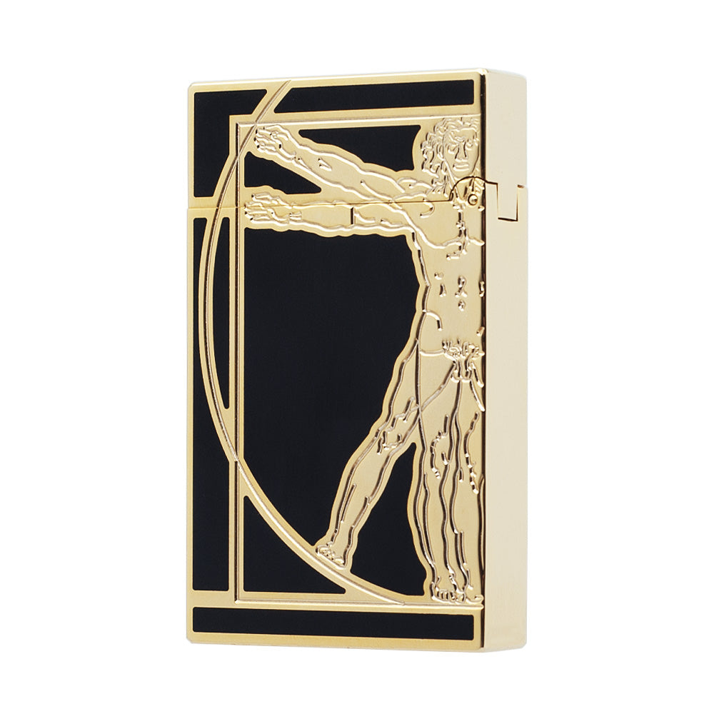 S.T. Dupont Lighter Da Vinci Man Monolithic Metal Ligne 2 – SHERRY007