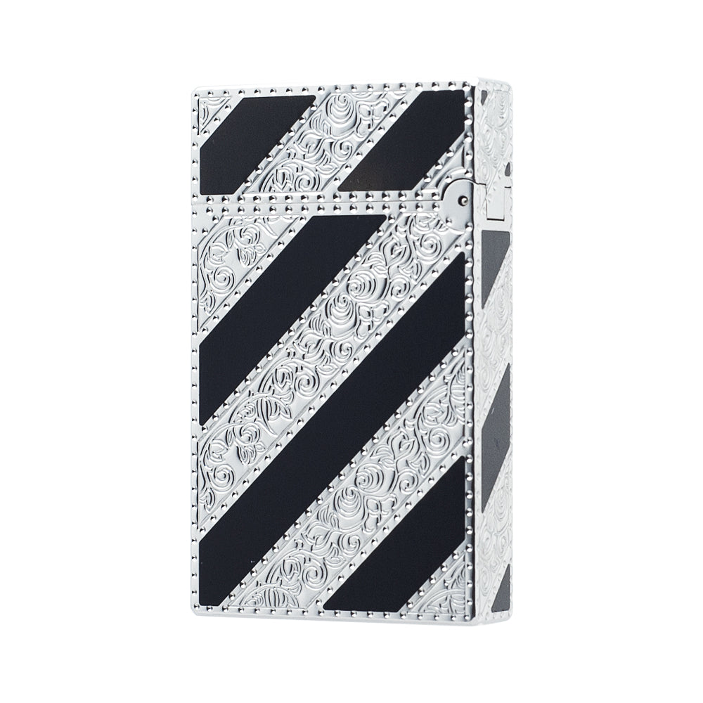 Black Slant Line Engraving St.Dupont Gas Lighter #064