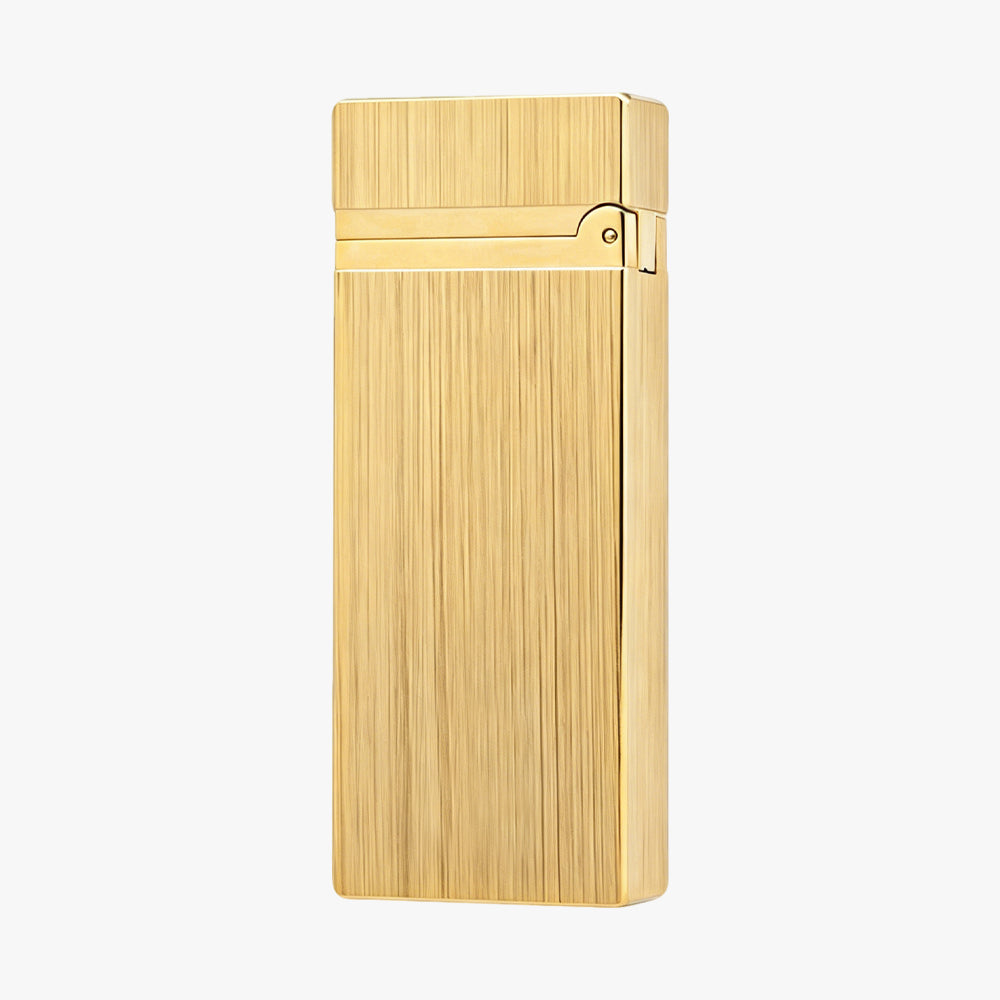 Dunh Rolla Brushed Gold Soft Flame Lighter #001