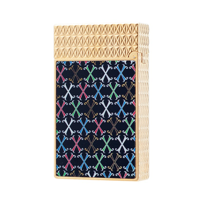 Double Flame S.T. Dupont Le Grand Fuente Opus X Multicolor Lacquer Lighter#602