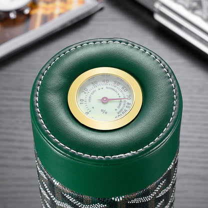 Leather Travel Cigar Tube Humidor