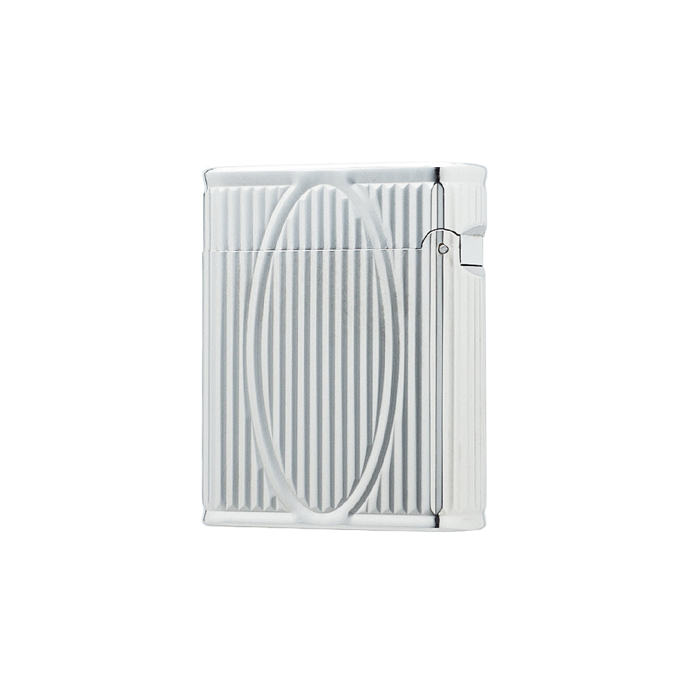 S.T. Dupont Ligne 1 Vertical Line Oval Engraved Cling Luxury Lighter#504