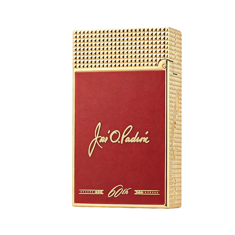 Dupont Le Grand Padrn Red Lacquer Switchable Dual Flame Lighter #607
