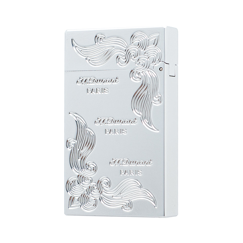 JT Dunant Lighter Three Lines Flowers Engraved #001