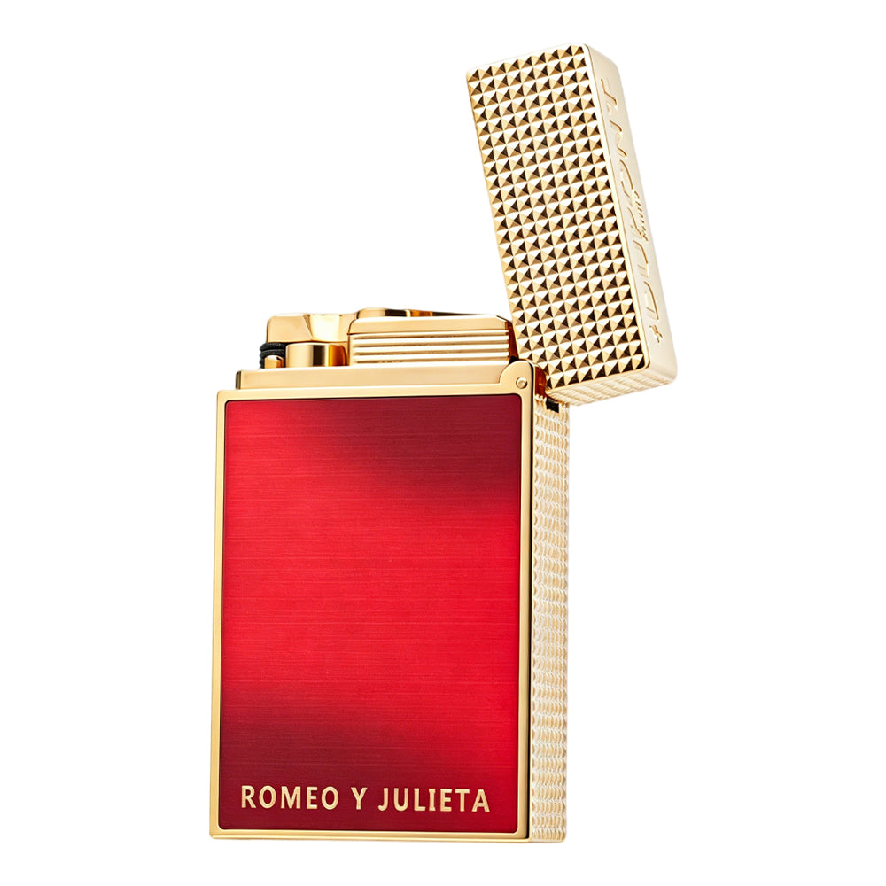 S.T. Dupont Red Lighter Le Grand Romeo Y Julieta Edition – Switchable Torch Flame & Double Flame Luxury Lighter#603