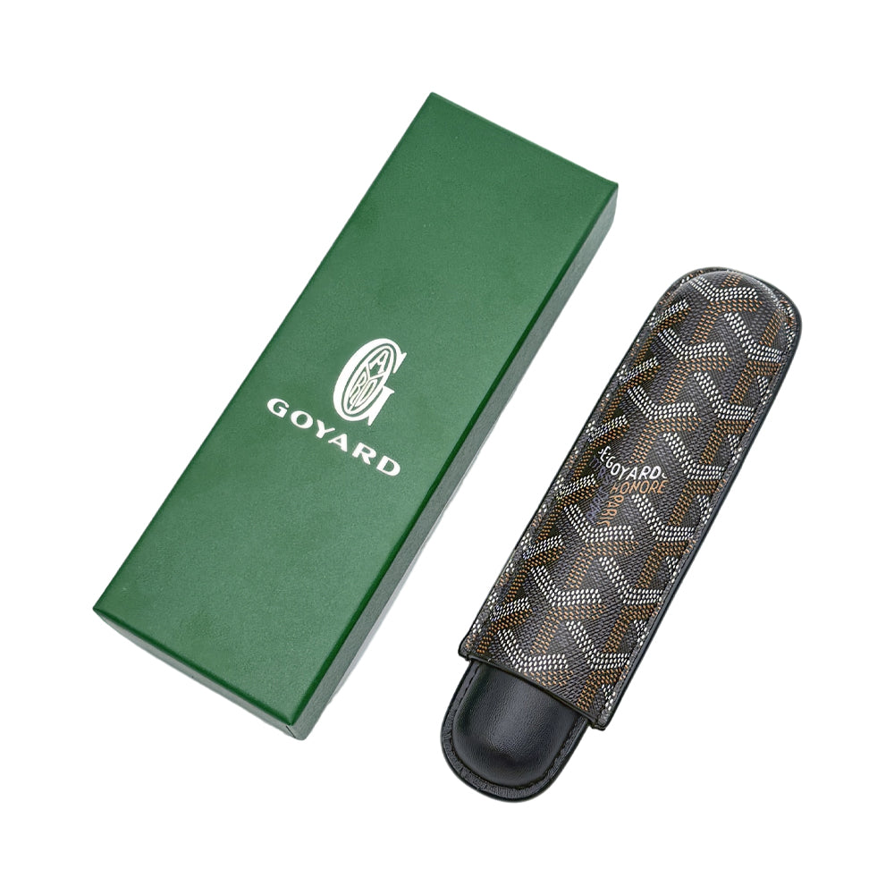Goyard Luxury Cigar Case with Slot Holder