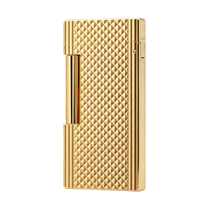 Calories Clous de Paris Stripe Texture Slim Butane Lighter #304