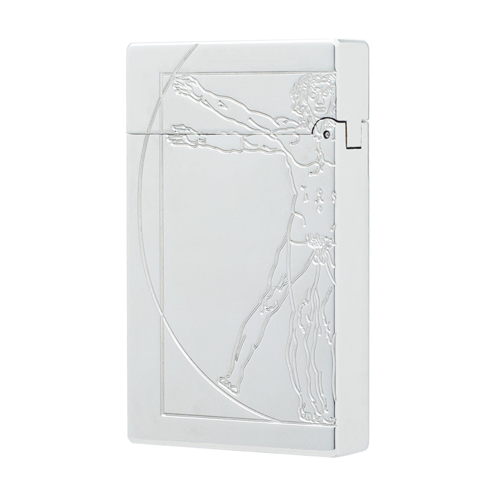 S.T.  Dupont Lighter Uomo vitruviano Da Vinci Man Pattern #080