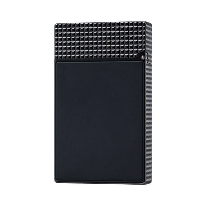Dupont Diamond Head Matte Black Double Flame Lighter #258