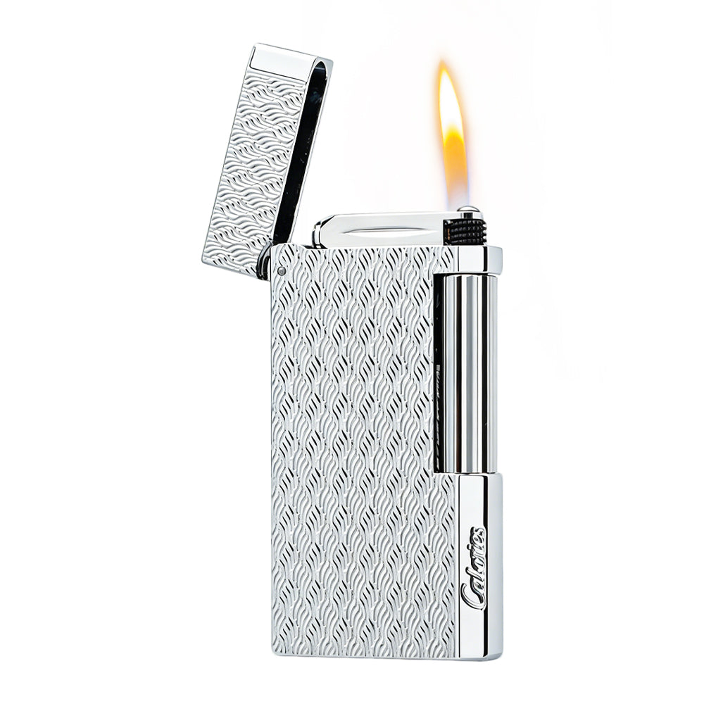 Calories Flame Wave Texture Slim Butane Lighter #303