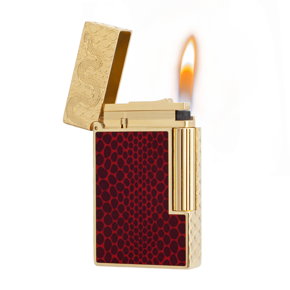 S.T. Dupont Ligne 2 Red Lacquered Lighter #187