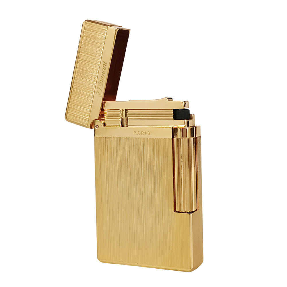 JT Dunant Refillable Gas Brushed Metal Lighter#014