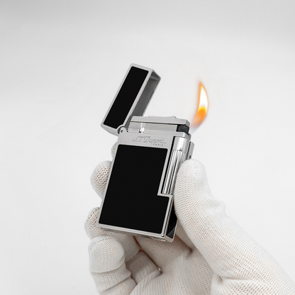 Slant Fire ST Dupont Ligne 2 Lighter Black Lacquer#072