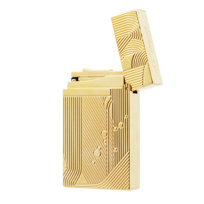 S.T.Dupont Sanji Lighter Sleeping Mermaid Refill Gas Ligne 2 #085 Gold