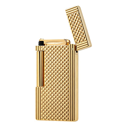 Calories Clous de Paris Stripe Texture Slim Butane Lighter #304