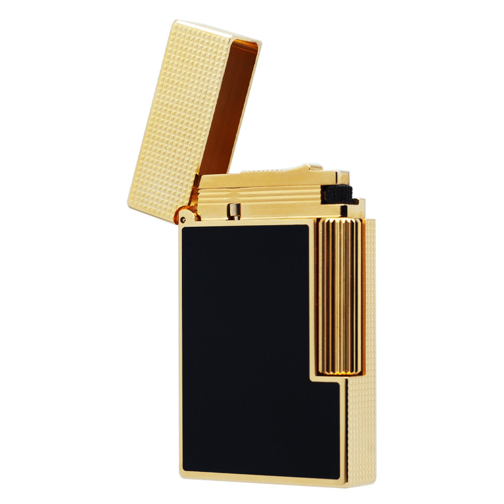 JT Dunant Lighter Engraved Top Lid Lacquer Finish Design #115