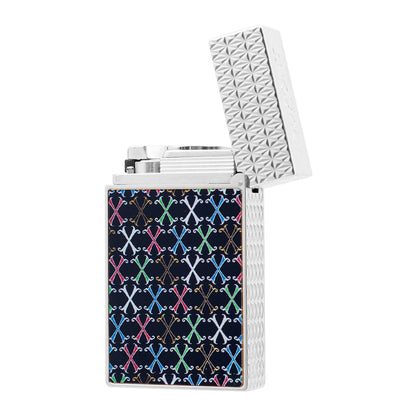 Double Flame S.T. Dupont Le Grand Fuente Opus X Multicolor Lacquer Lighter#602