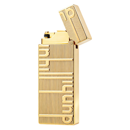 Dunhill Gold Vertical Line Rollagas Soft Flame Lighter