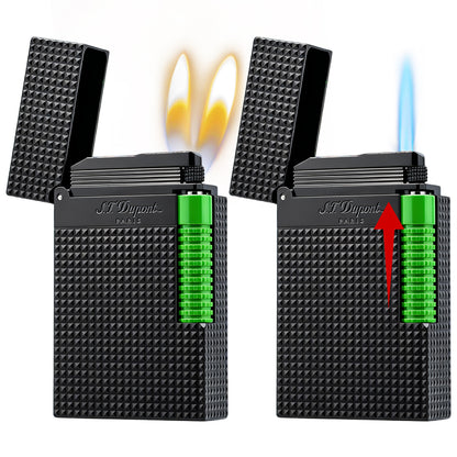 S.T. Dupont Le Grand Diamond Head Luxury Torch Flame & Double Flame Lighter#606