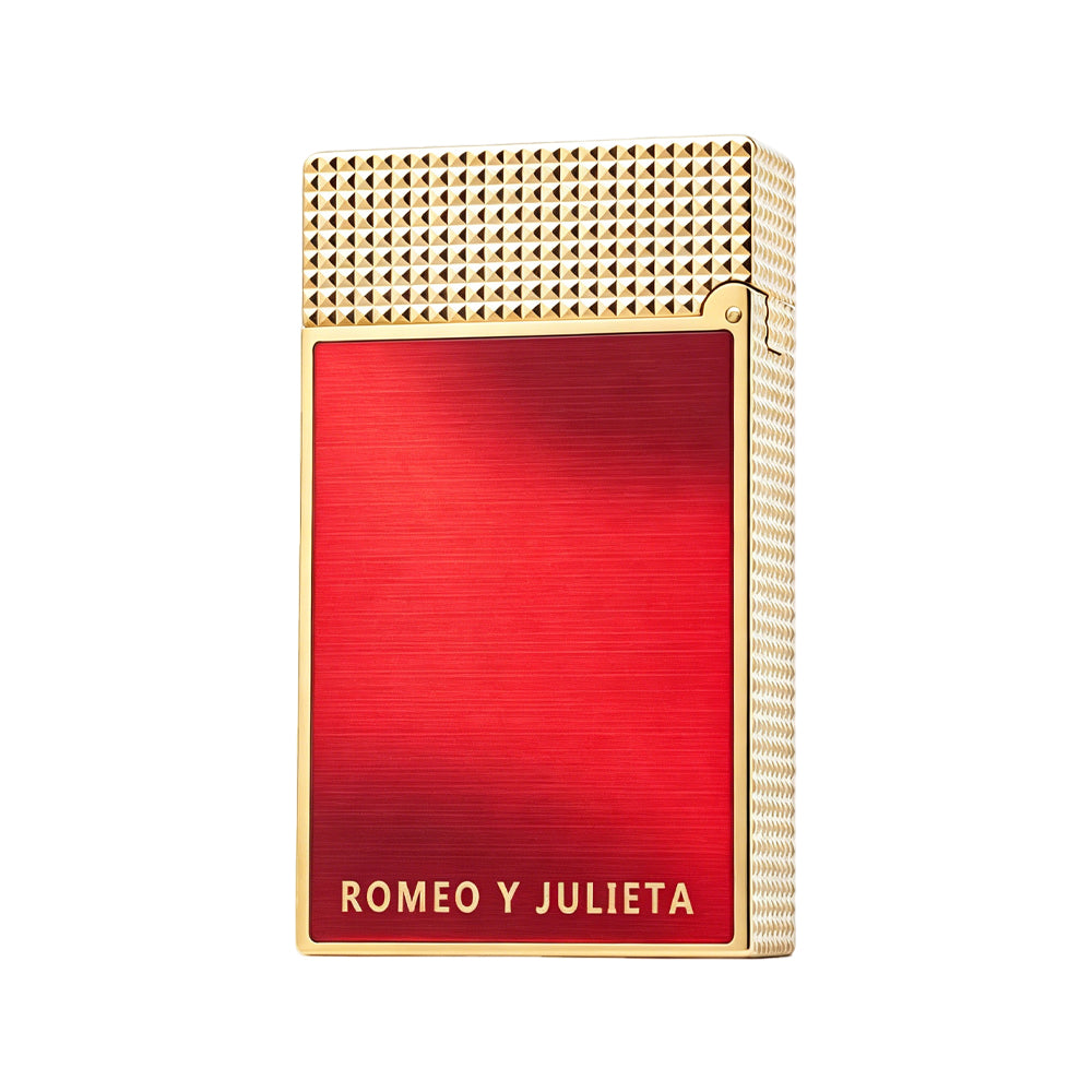 S.T. Dupont Red Lighter Le Grand Romeo Y Julieta Edition – Switchable Torch Flame & Double Flame Luxury Lighter#603