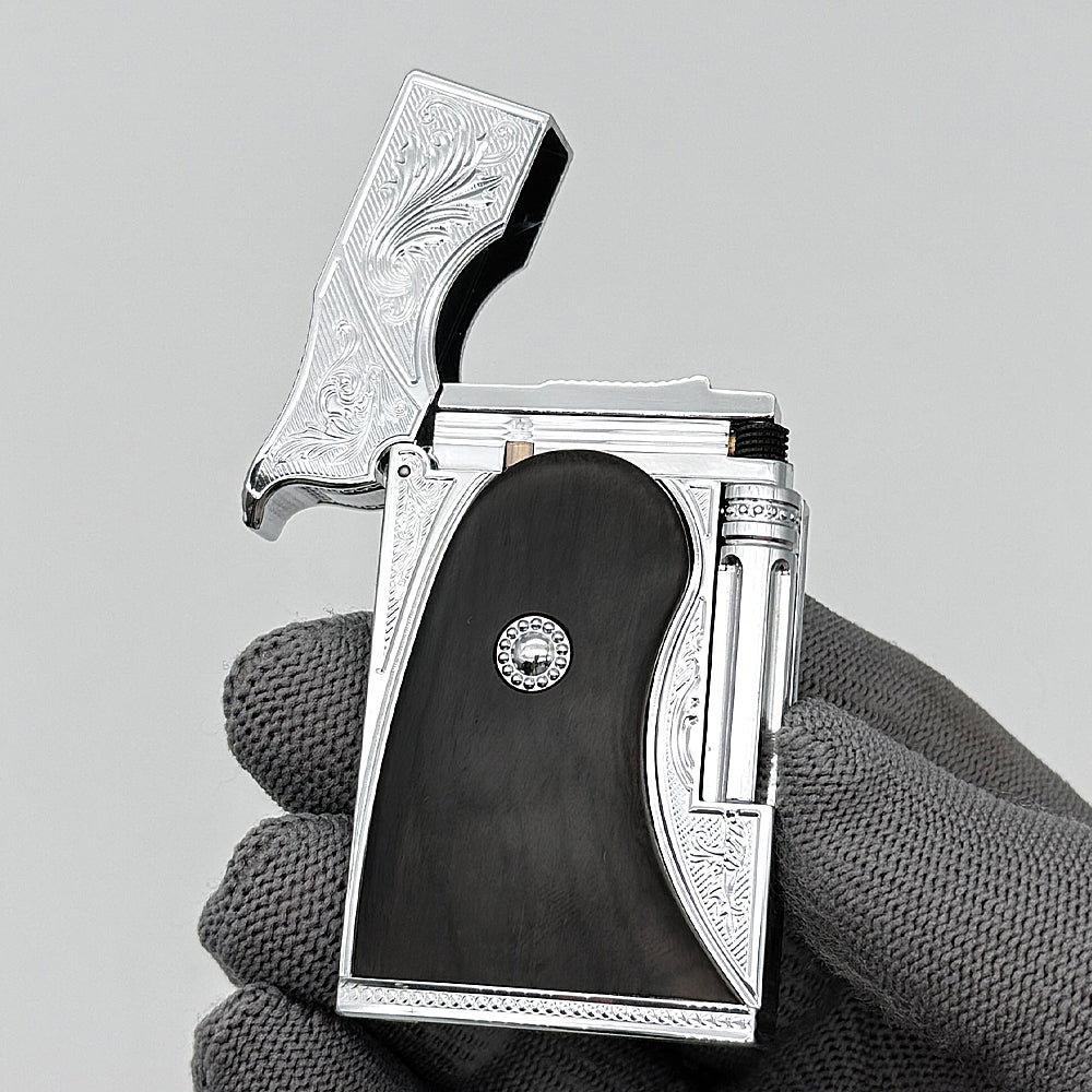 Dupont Wild West Engraved Limited Edition Double Flame Lighter #257