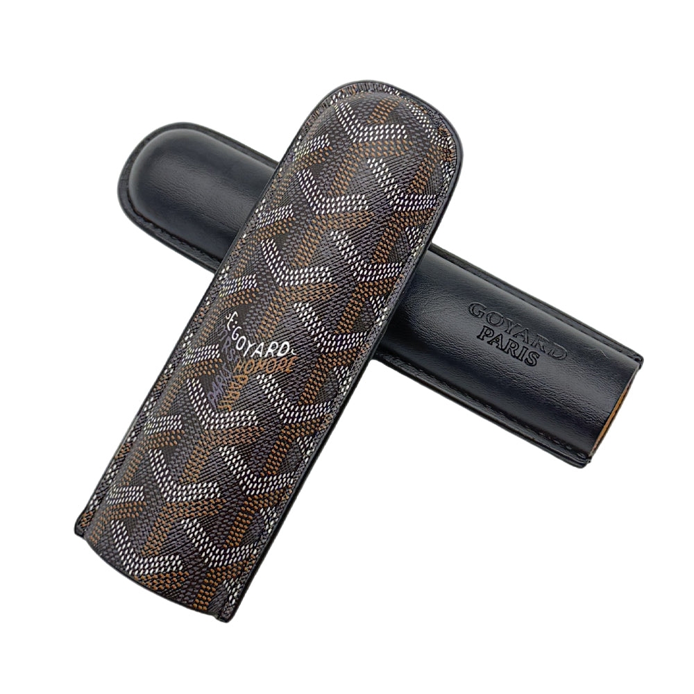Goyard Luxury Cigar Case with Slot Holder