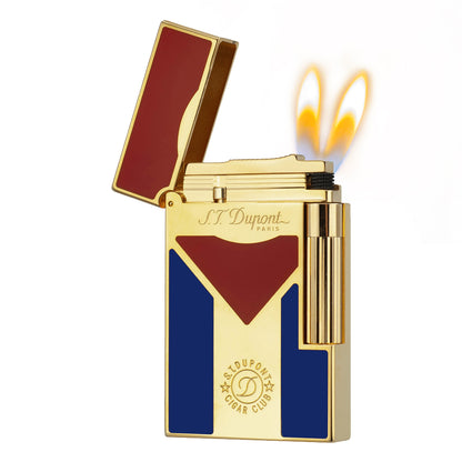 Cuba Flag Lacquer S.T. Dupont Lighter New Model #123
