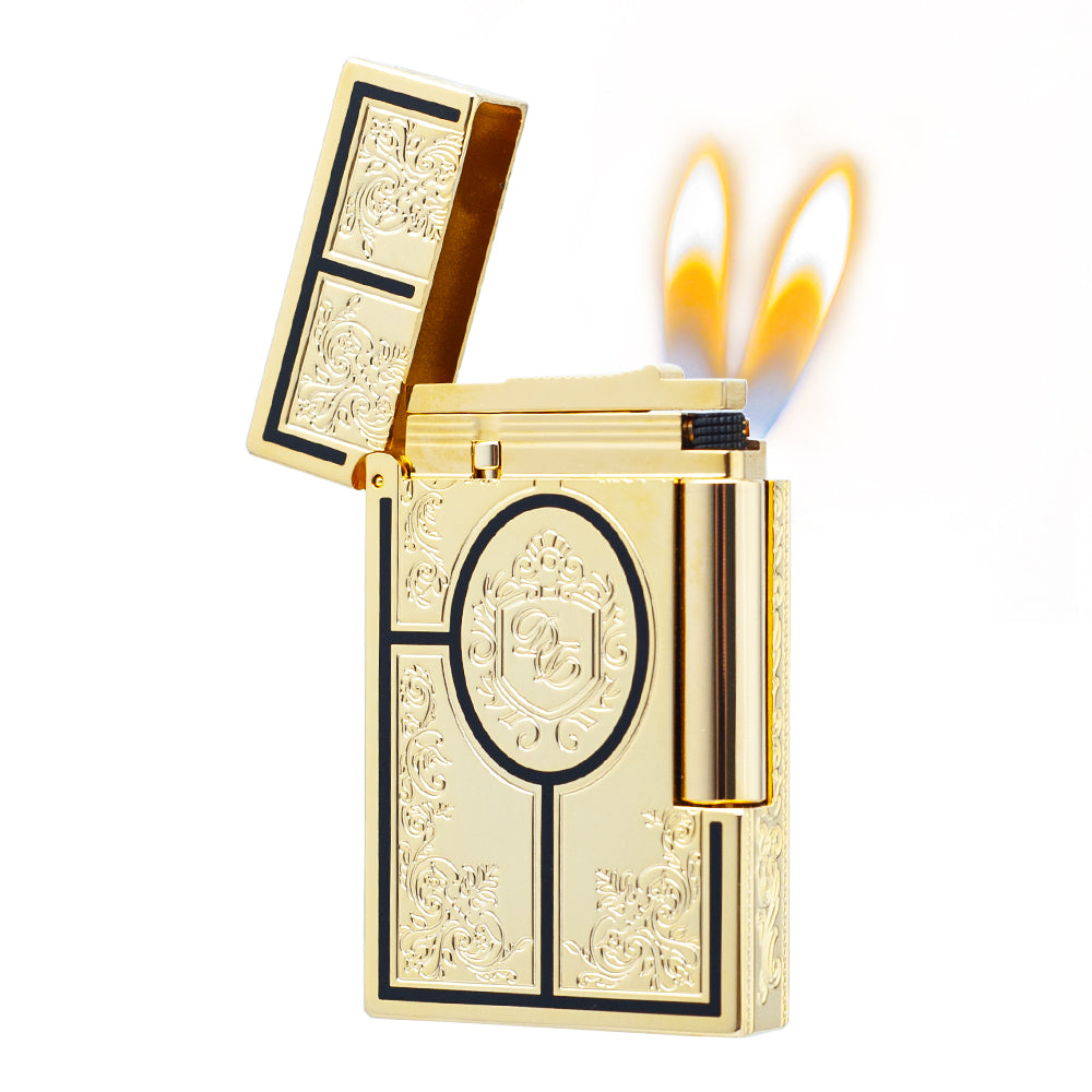 Double Flame S.T. Dupont Ligne 2 Second Empire Premium Gas Lighter#116