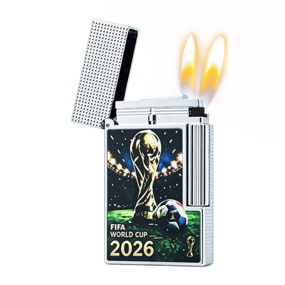S.T Dupont World Cup 2026 Trophy Edition Silver Guilloche Ping Sound Lighter #230
