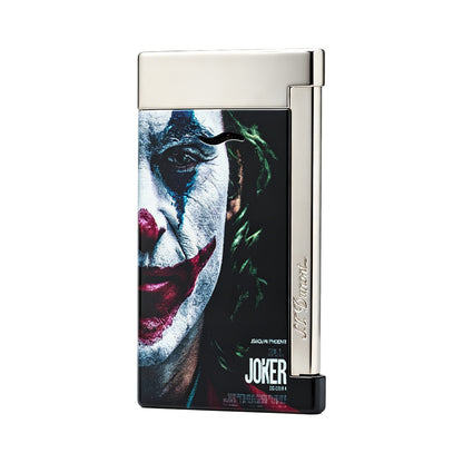 S.T. Dupont Black Silver Slim 7 Joker Graphic Lighter #012