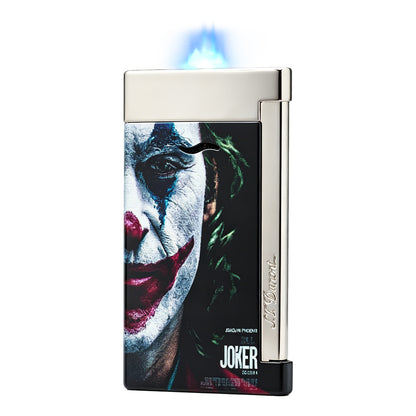 S.T. Dupont Black Silver Slim 7 Joker Graphic Lighter #012