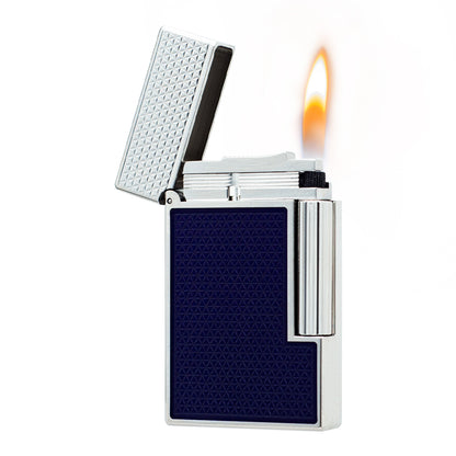 S.T. Dupont Electric Blue Lacquer Guilloche Ping Sound Lighter #229