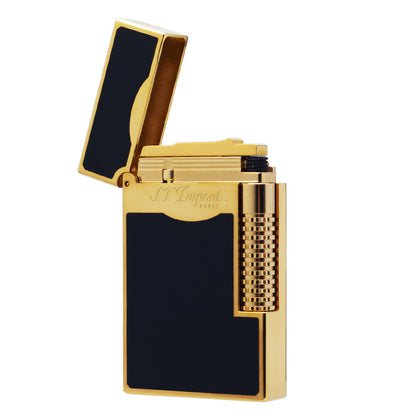 New Dial Wheel Black Classic Paint S.T. Dupont Lighter #128 Black & Blue