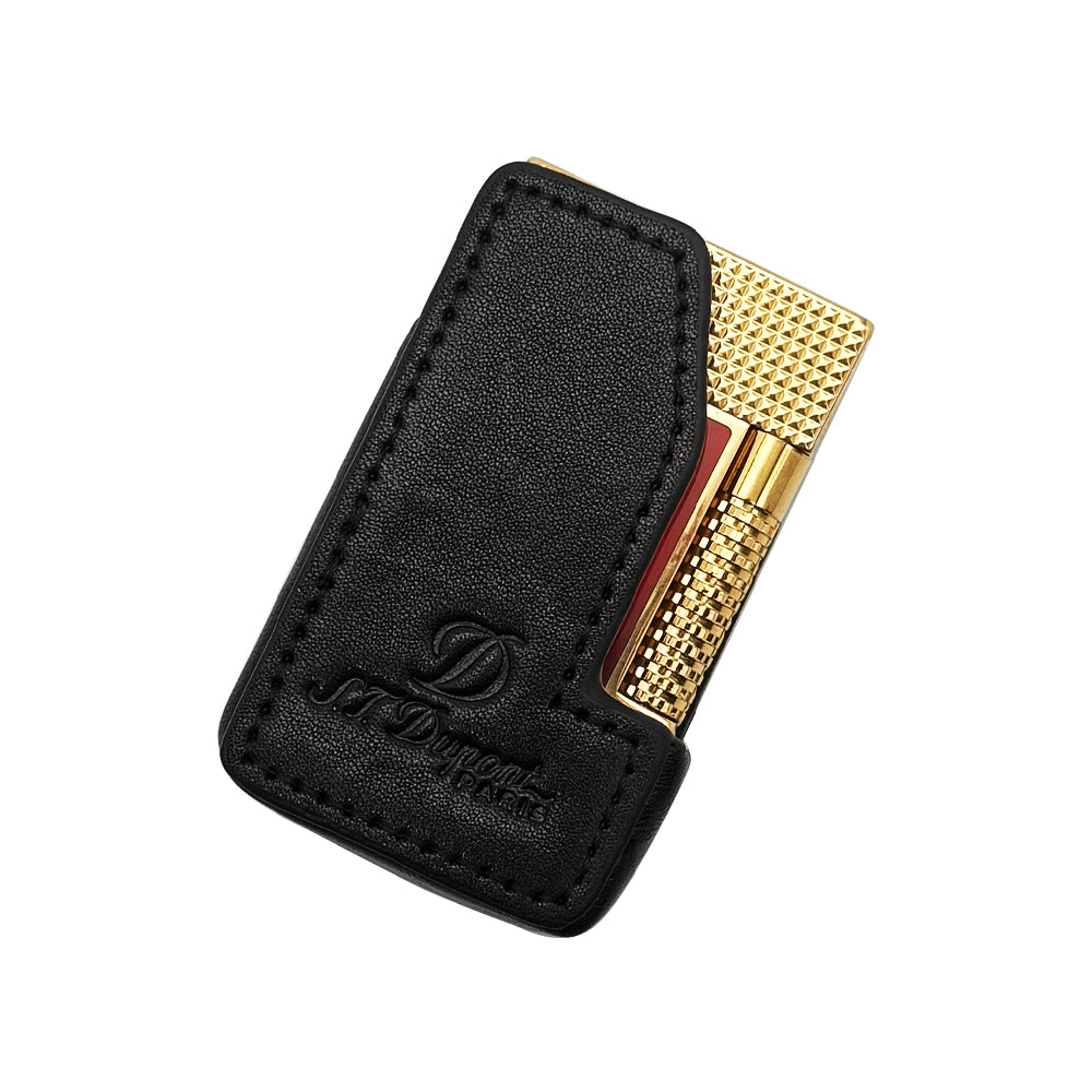 S.T. Dupont Black PU Leather Lighter Case with Belt Loop #702E
