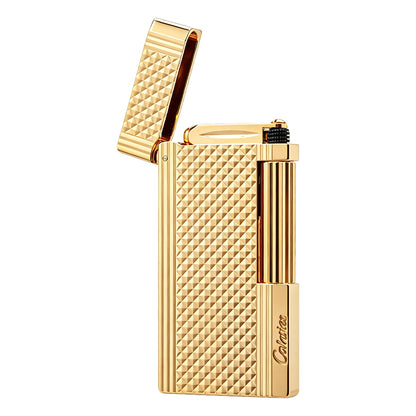 Calories Clous de Paris Stripe Texture Slim Butane Lighter #304