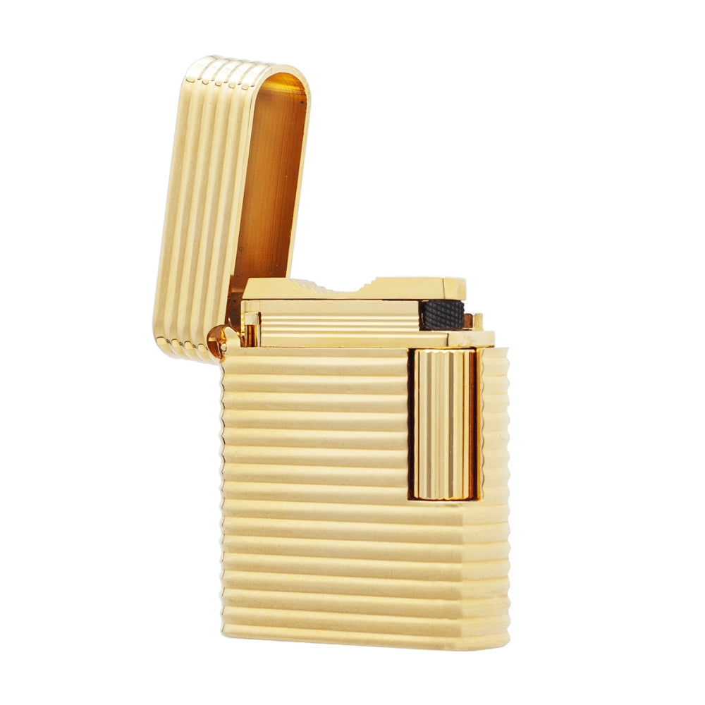 S.T. Dupont Ligne 1 Horizontal Line Curved Side Luxury Lighter#508