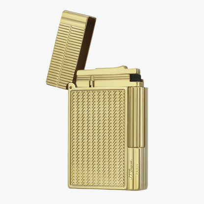 Dupont New Gatsby Gold Silver Single & Double Flame Lighter #073