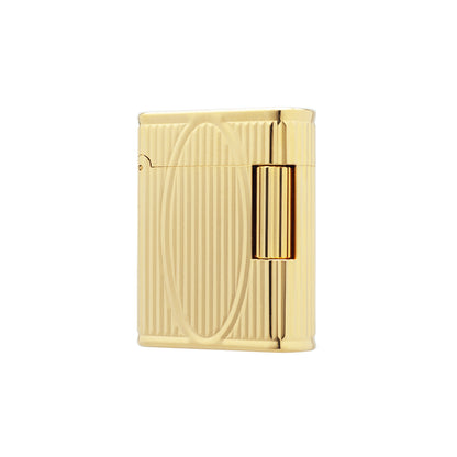 S.T. Dupont Ligne 1 Vertical Line Oval Engraved Cling Luxury Lighter#504