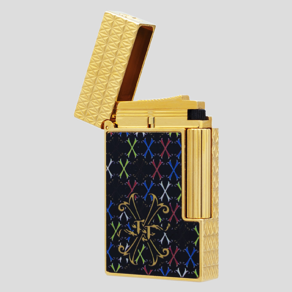 Dupont L2 FT Opx Multicolor Lacquer Soft Flame Lighter #216