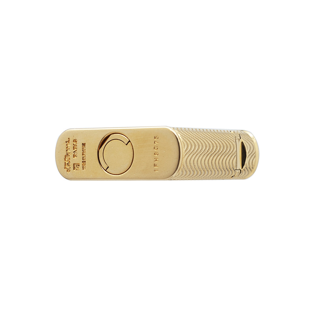 S.T. Dupont Ligne 1 Gold Wave Guilloché Engraved Cling Luxury Lighter#505