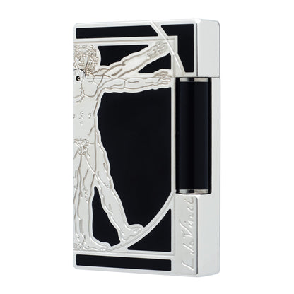 S.T.  Dupont Lighter Uomo vitruviano Da Vinci Man Pattern #080