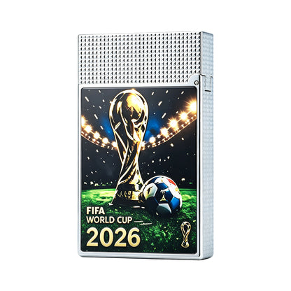 S.T Dupont World Cup 2026 Trophy Edition Silver Guilloche Ping Sound Lighter #230
