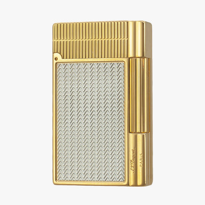 Dupont New Gatsby Gold Silver Single & Double Flame Lighter #073