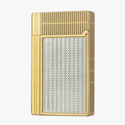 Dupont New Gatsby Gold Silver Single & Double Flame Lighter #073