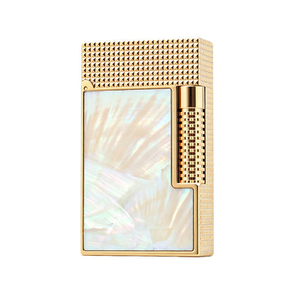 Dupont Le Grand Pearl Inlay Switchable Dual Flame Lighter #605