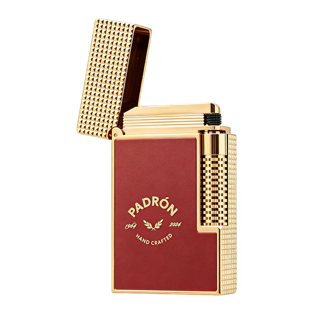 Dupont Le Grand Padrn Red Lacquer Switchable Dual Flame Lighter #607